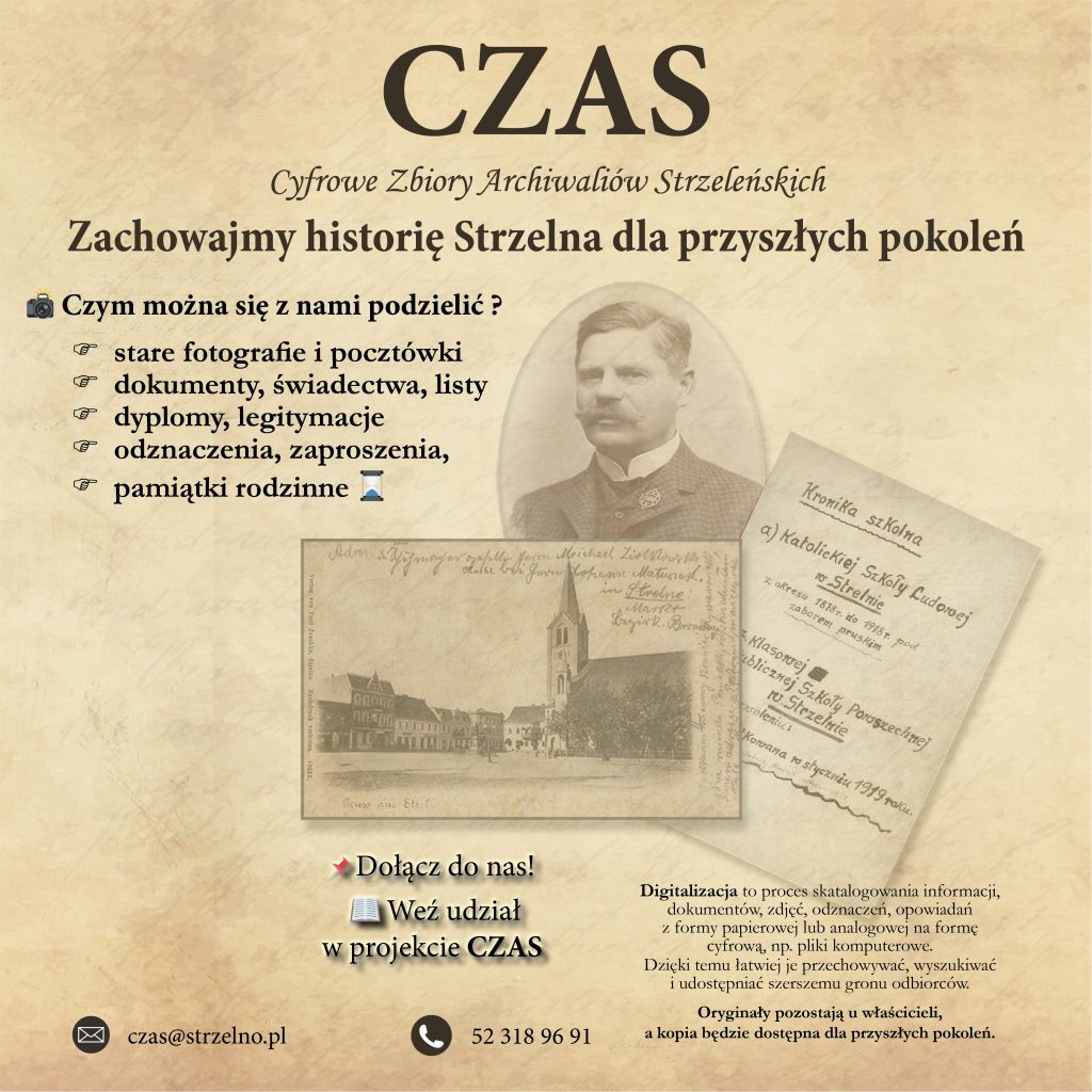 Plakat informujący w jaki sposób można wziąć udział w projekcie CZAS