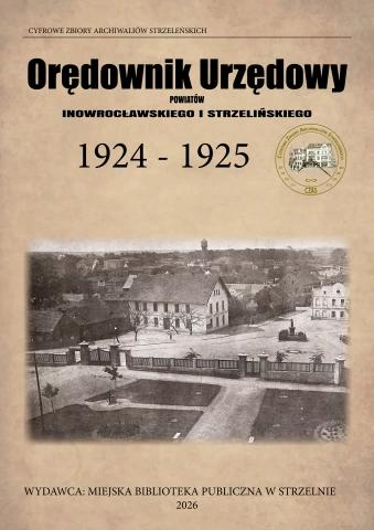 Okładka Orędownik Urzędowy Powiatów Inowrocławskiego i Strzelińskiego