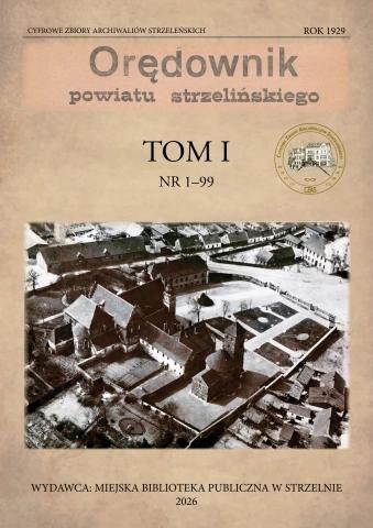 Okładka Orędownik powiatu strzeleńskiego