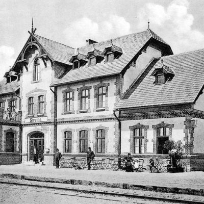 Dworzec kolejowy (ok. 1908 r.)