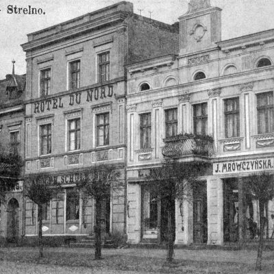 Rynek, pierzeja północna z kamienicami, z końca XIX w. kopia