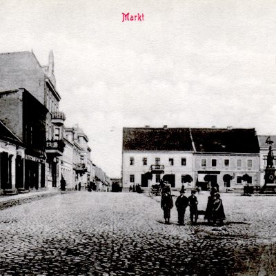 Rynek. Pierzeja zachodnio-północna (ok. 1900 r.) kopia
