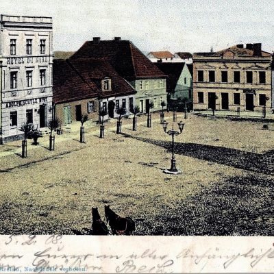 Rynek. Pierzja północno-wschodnia (ok. 1900 r.) - pocztówka kopia