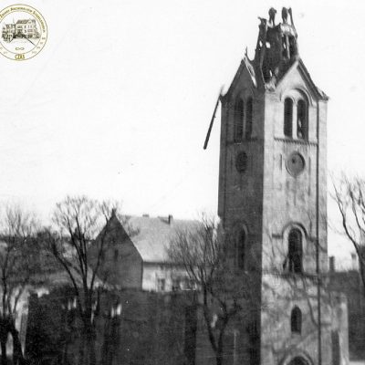 Rynek. Rozbiórka zboru - wieży (1967-68 r.)