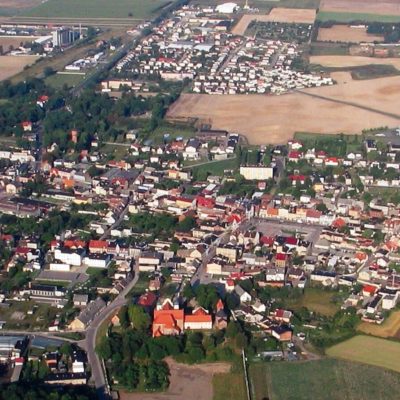 Strzelno z lotu ptaka (2004 r.)