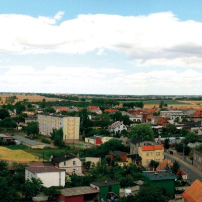 Strzelno. Widok północno-wschodniej części miasta (2006 r.)