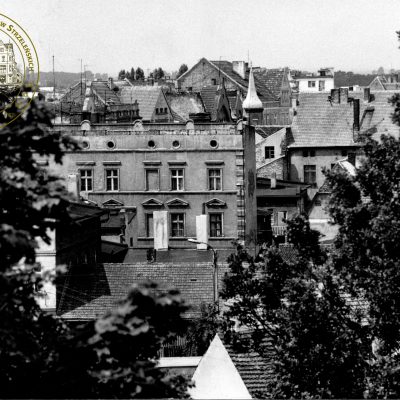 Strzelno. Widok z wieży rotundy św. Prokopa na miasto