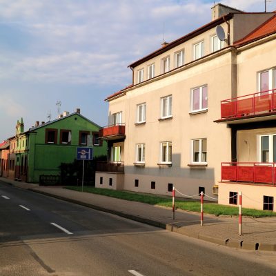 Ulica Inowrocławska. Pierzeja wschodnia (2020 r.)