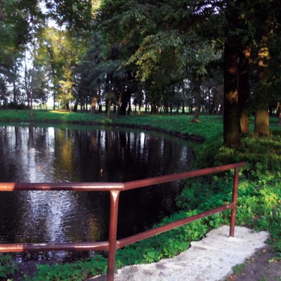 Ulica Parkowa. Park im. 750-Lecia. Staw środkowy (2011 r.)