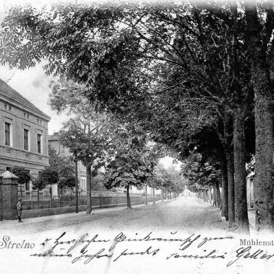 Ulica Powstania Wielkopolskiego. Pocztówka z ok. 1900 r. kopia