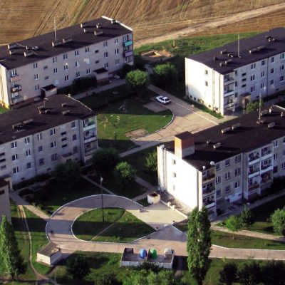 Ulica Słoneczna. Widok z lotu ptaka na blokowisko (2004 r.)