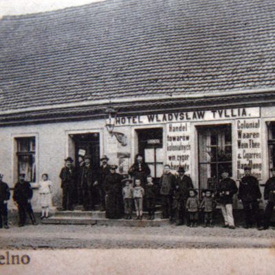 Ulica Świętego Ducha 29, dom Władysława Tylli - kolonialka i hotel (ok. 1910 r.)