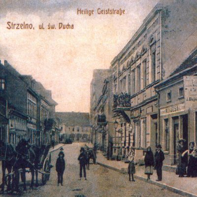 Ulica Świętego Ducha. Odcinek północny - karta pocztowa (ok. 1910 r.)