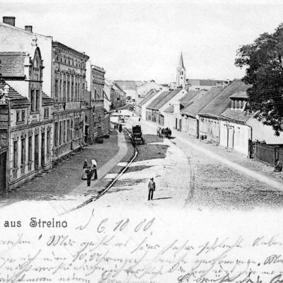 Ulica Świętego Ducha. Widok od strony południowej - karta pocztowa z 1900 r.