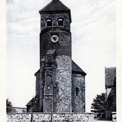 Wzgórze Świętego Wojciecha. Karta pocztowa - rotunda pw. św. Prokopa tuż po renowacji (ok. 1926 r.). kopia