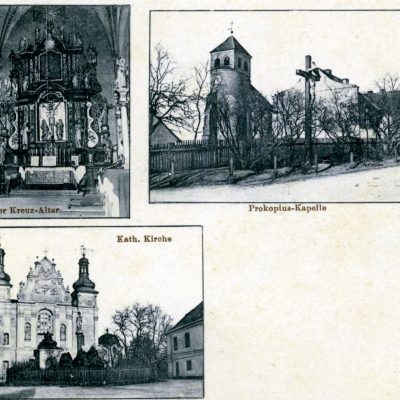 Wzgórze Świętego Wojciecha. Karta pocztowa z ok. 1910 r. kopia