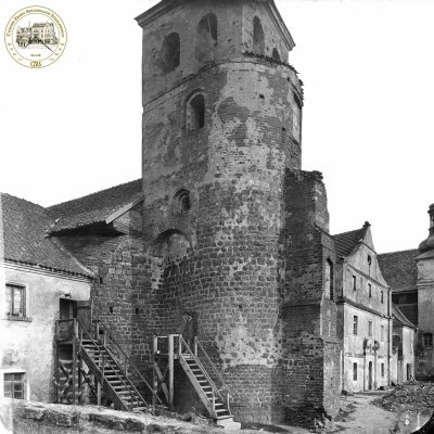 Wzgórze Świętego Wojciecha. Rotunda pw. św. Prokopa - widok od półnonego zachodu (przed 1890 r.). kopia